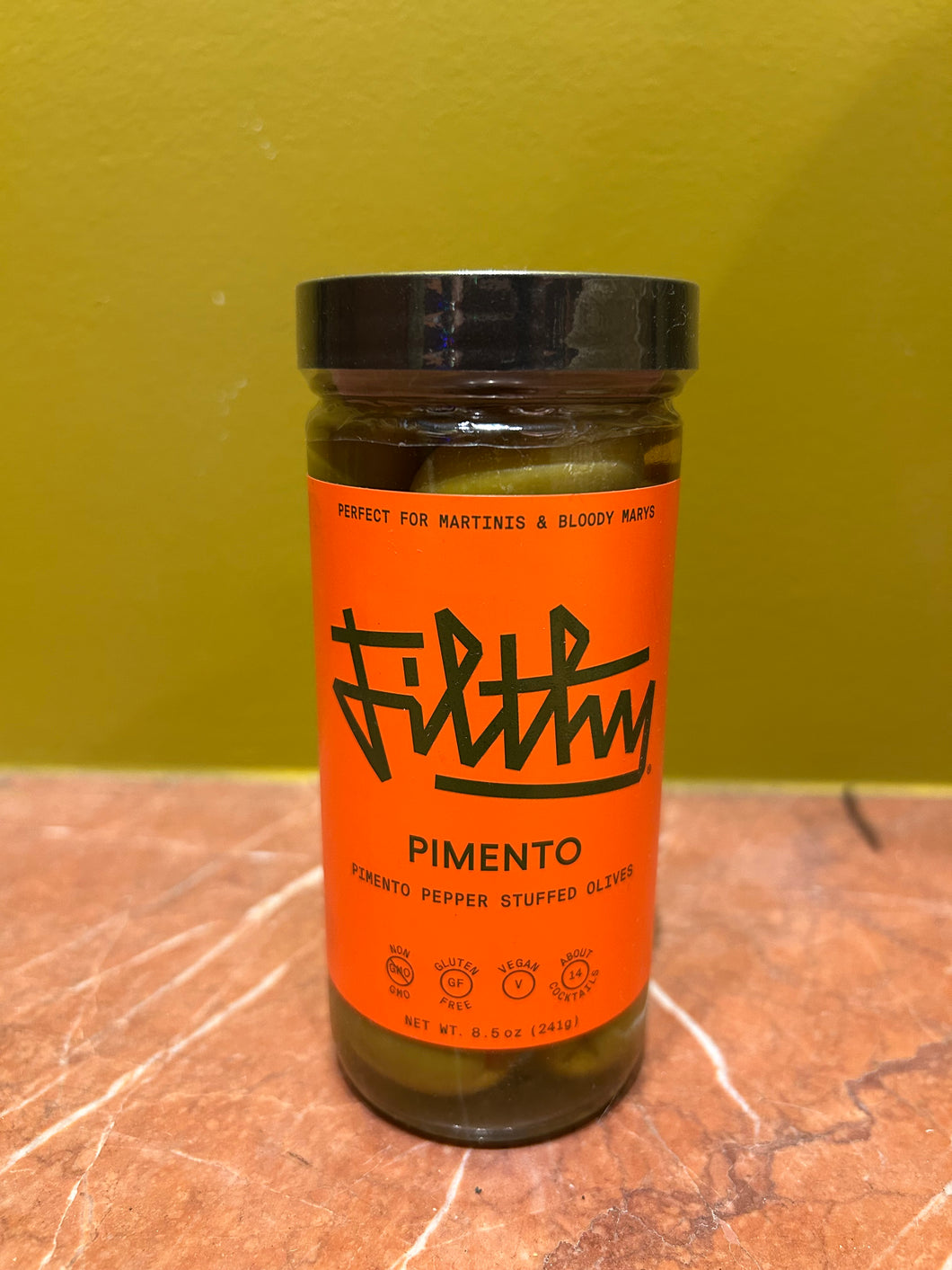 Filthy Pimento Pepper Stuffed Olives